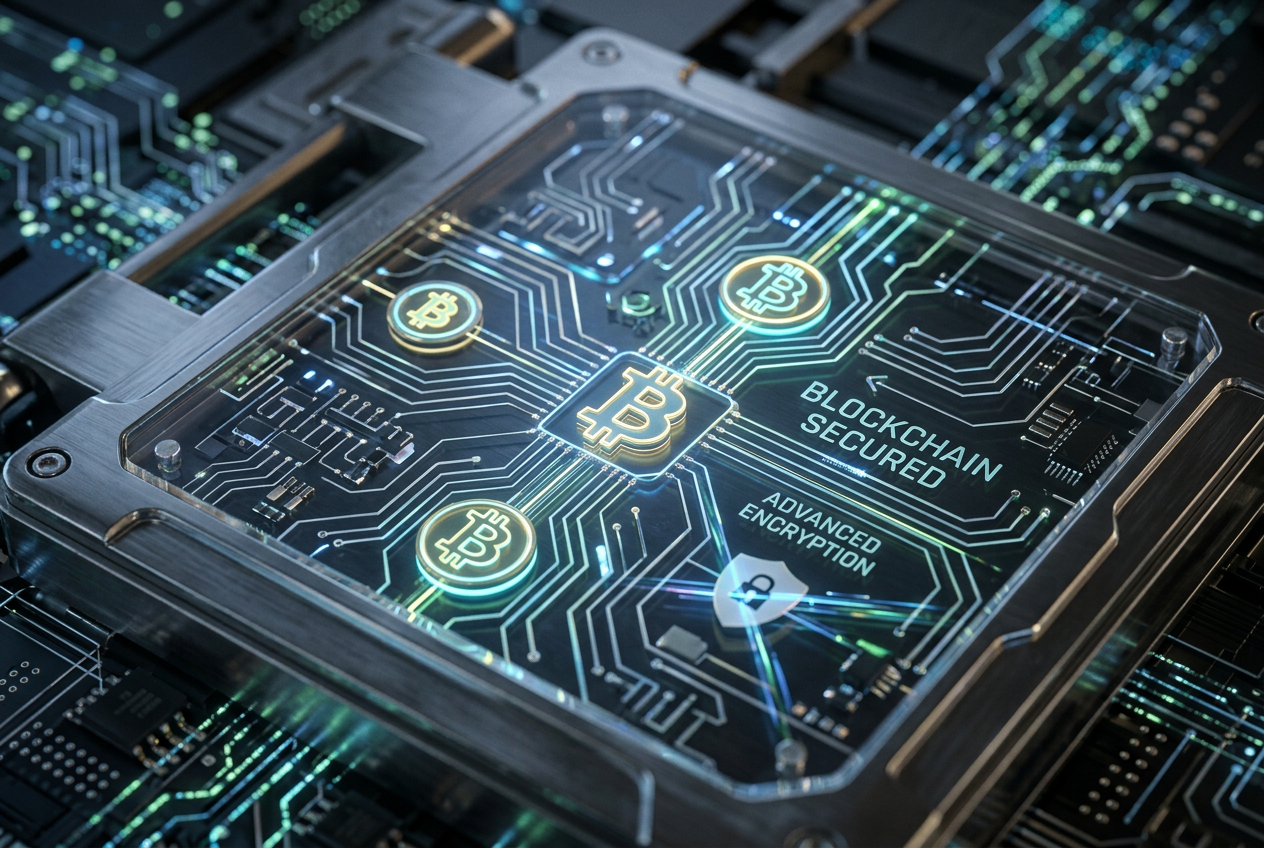Wizualizacja analizy bezpieczeństwa blockchain i portfeli kryptowalutowych w kasynach online