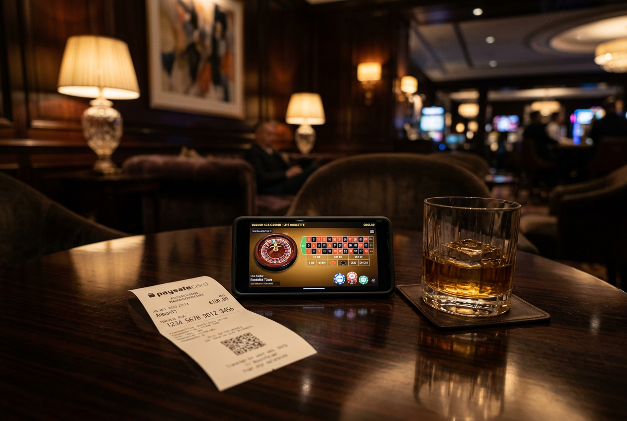 Atmosfera kasyna online z płatnością Paysafecard