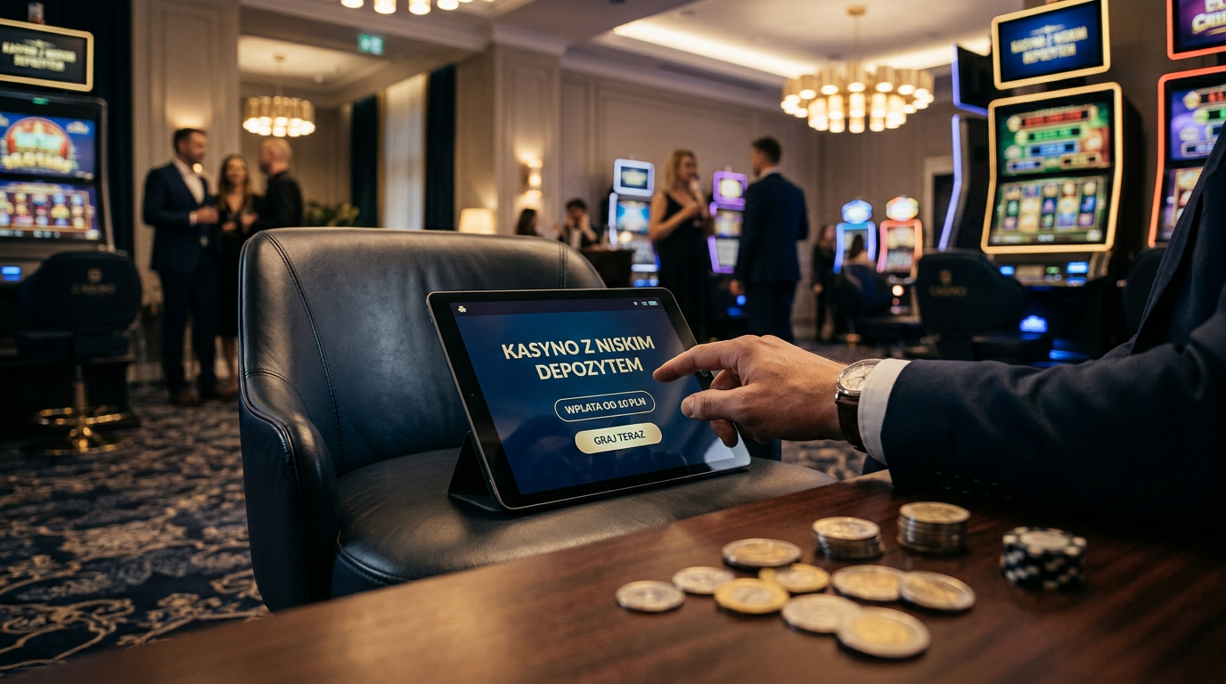 Modern online casino interface showing low deposit options in 2026